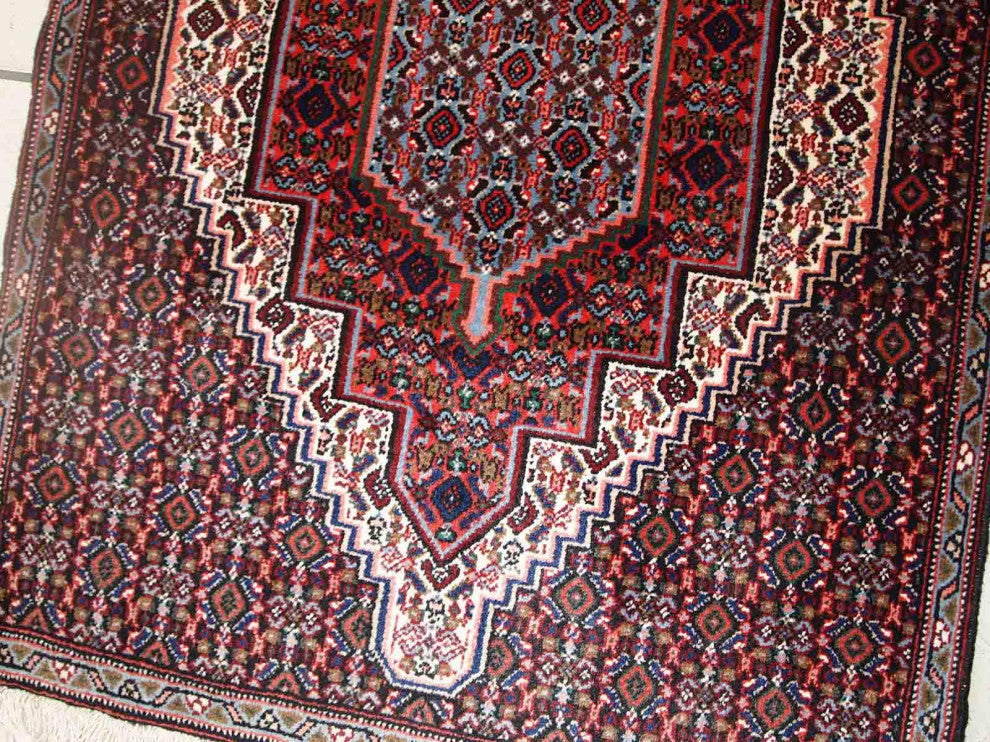 Handmade Vintage Persian Nain Rug, 2.5'x3.3', 76cmx100cm 1970s