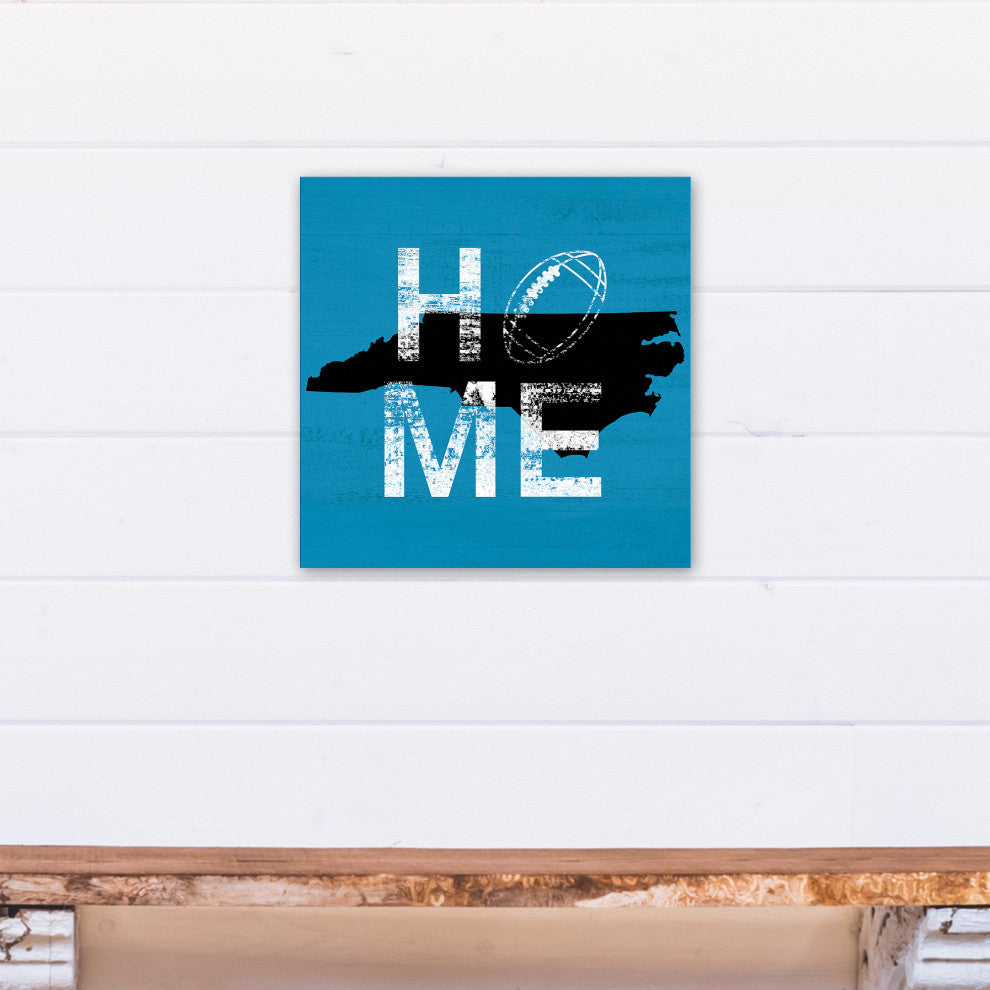 North Carolina Football State Pride 16x16 Canvas Wall Art