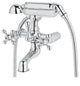 Rohl AC7X-APC Polished Chrome Verona Roman Tub Faucet With Metal Lever Handles