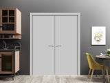 Slab Barn Door Panel 36 x 84 | Planum 0010 Matte Grey