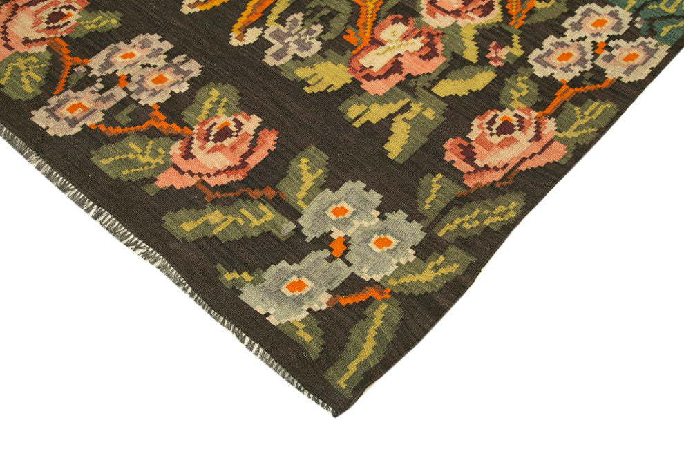 Rug N Carpet - Handmade Moldovian 5' 5'' x 12' 1'' Unique Flatweave Kilim Rug