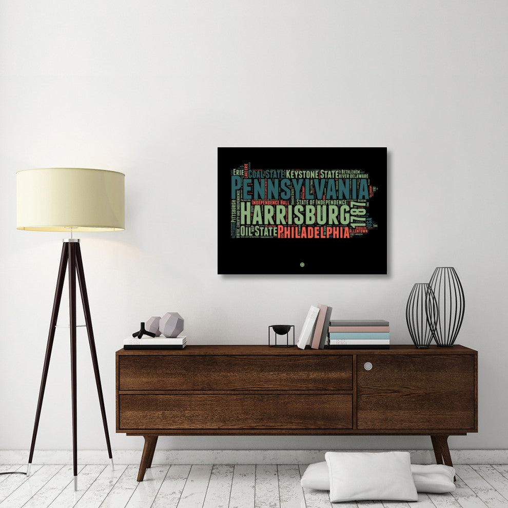 "Pennsylvania Word Cloud 1" Fine Art Print