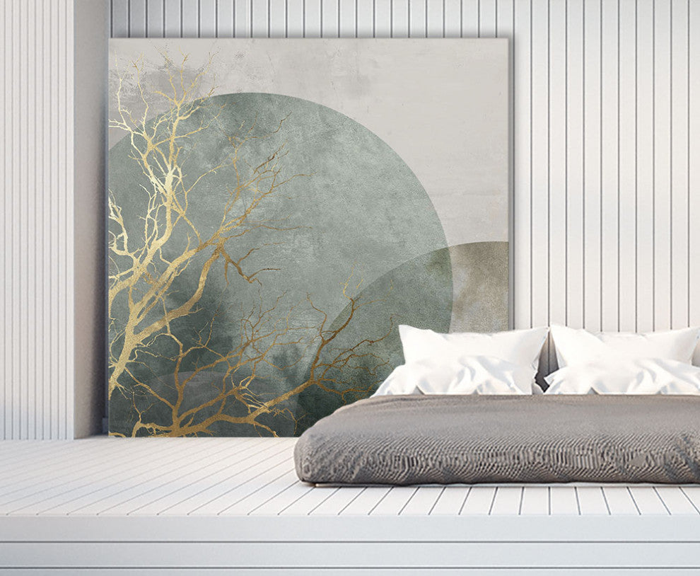 "Mid Night I" Fine Art Giant Canvas Print, 54"x54"