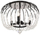 Varaluz Voliere Three Light Semi-Flush Mount, Matte Black