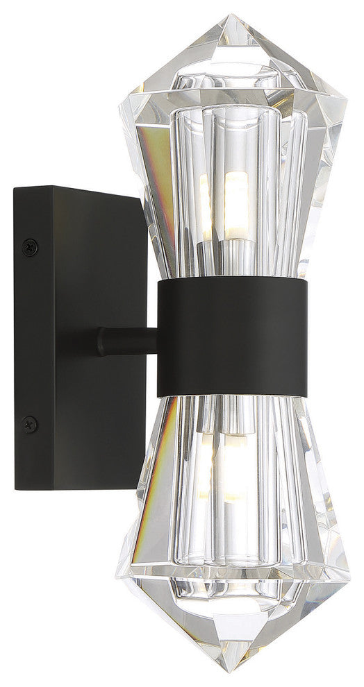 Dryden 2-Light Wall Sconce, Matte Black
