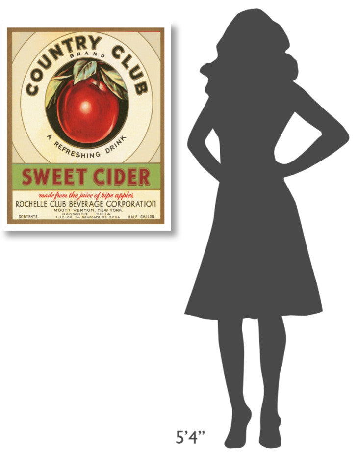 "Country Club Sweet Cider" Digital Paper Print by Retrolabel, 26"x32"