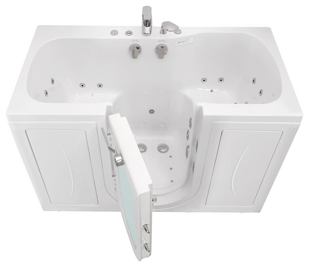 Ella Tub4Two 32"x60" Hydro+Air Massage+Foot Massage Acrylic Two Seat Walk, Tub