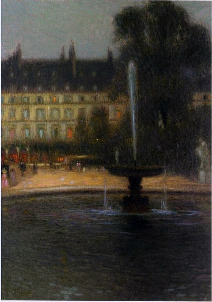 Henri Le Sidaner The Tuileries, 18"x27" Gallery Wrapped Canvas Print