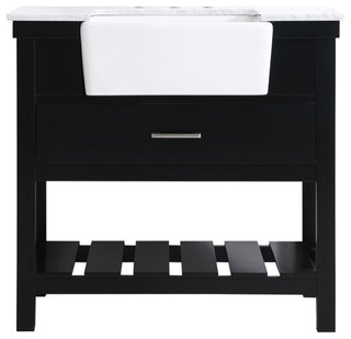 Home Living 22" Farmhouse Black-Light Bathroom Vanity