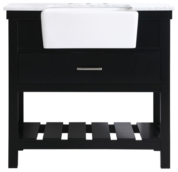 Home Living 22" Farmhouse Black-Light Bathroom Vanity