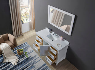 48" Classic Single Exclusive Bath Vanity, White