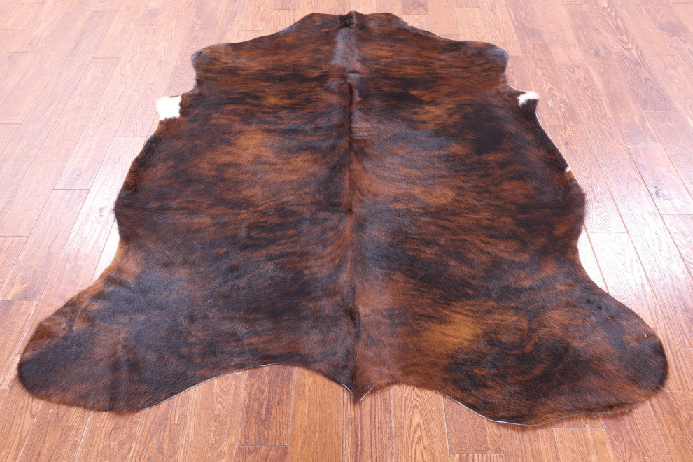 Organic Natural Hair-On Cowhide Area Rug 6' 9" X 5' 8" C1575