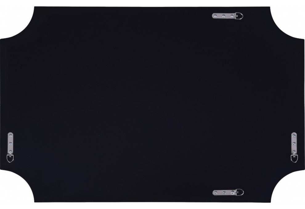 Gray Novelty Accent Glass Mirror