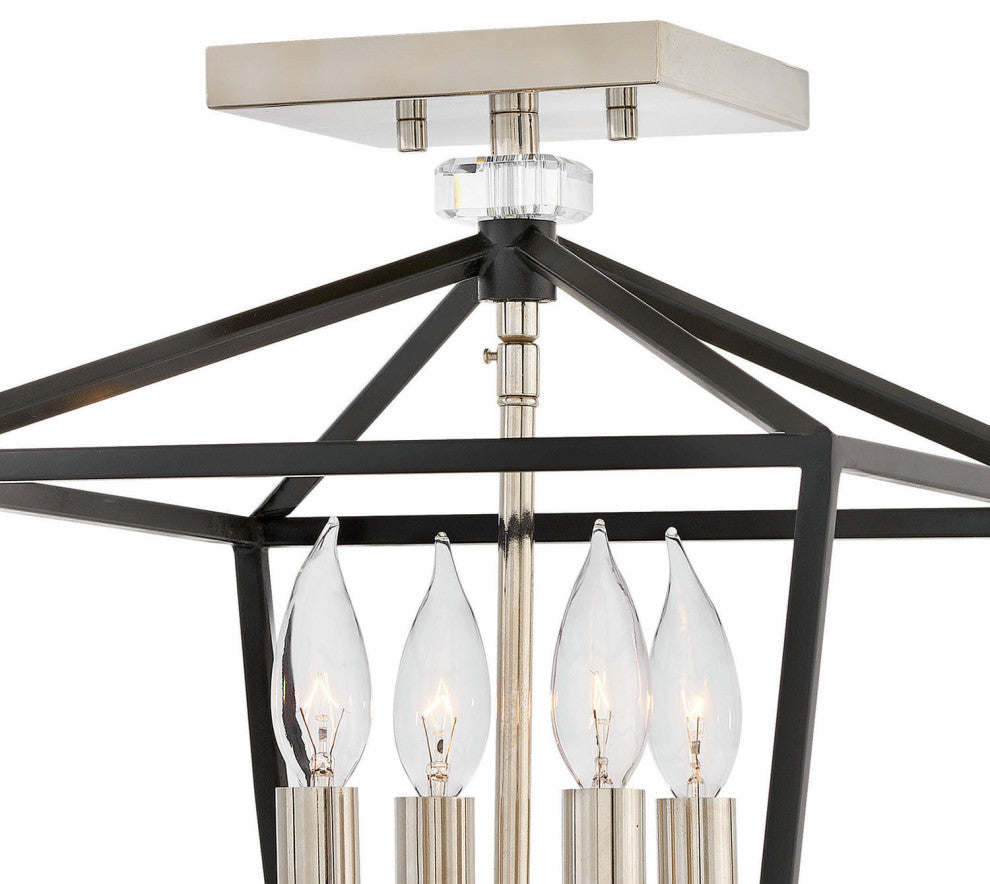 Hinkley Stinson Four Light Semi-Flush Mount 3533BK