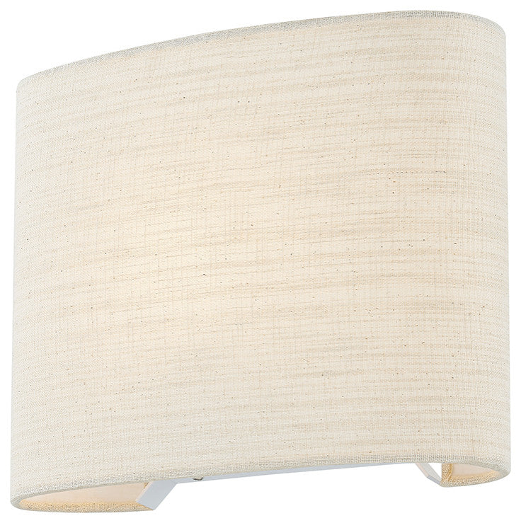 ADA Wide Oval Fabric Wall Sconce