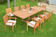 11-Piece Dining Set With Masc Extension Rectangle Table, 118", Furniture Only