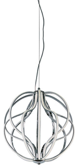ET2 E21174 Aura 17"W LED Abstract Globe Chandelier - Polished Chrome