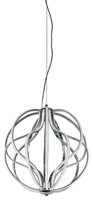ET2 E21174 Aura 17"W LED Abstract Globe Chandelier - Polished Chrome