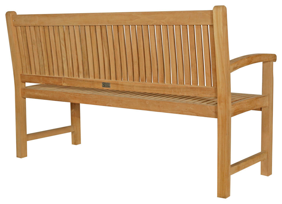 Seven Seas Teak San Juan Outdoor Teak Wood Bench, 5 Foot