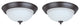 Aspen Creative 63018-22 LED Flush Mount Ceiling Light Fixture, Bronze 2 Pack