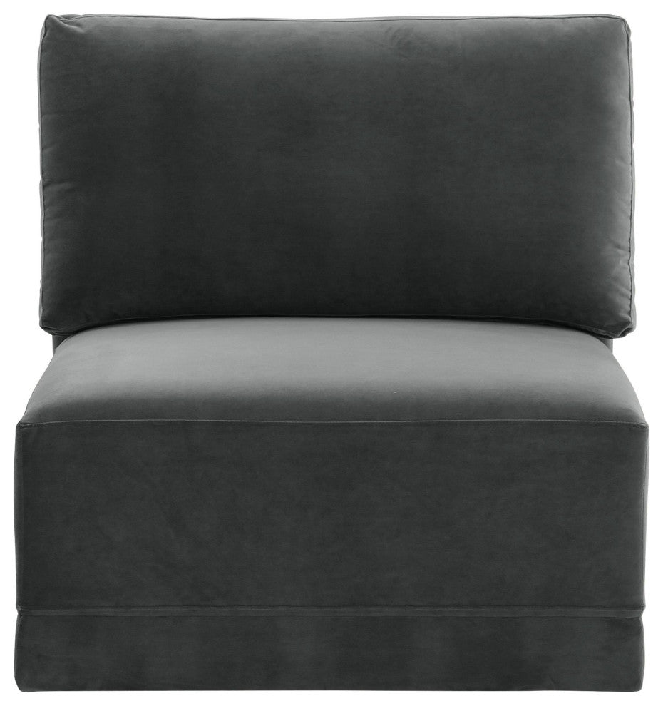 Willow Charcoal Armless Chair