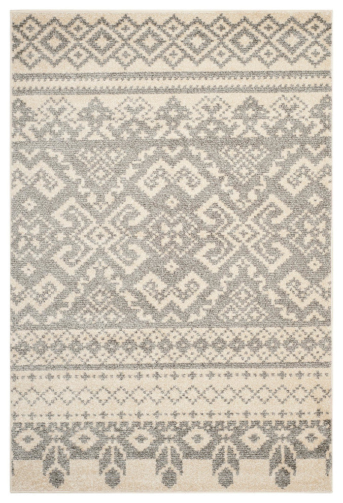 Safavieh Adirondack Adr107B Southwestern Rug, Ivory/Silver, 5'1" X 7'6"