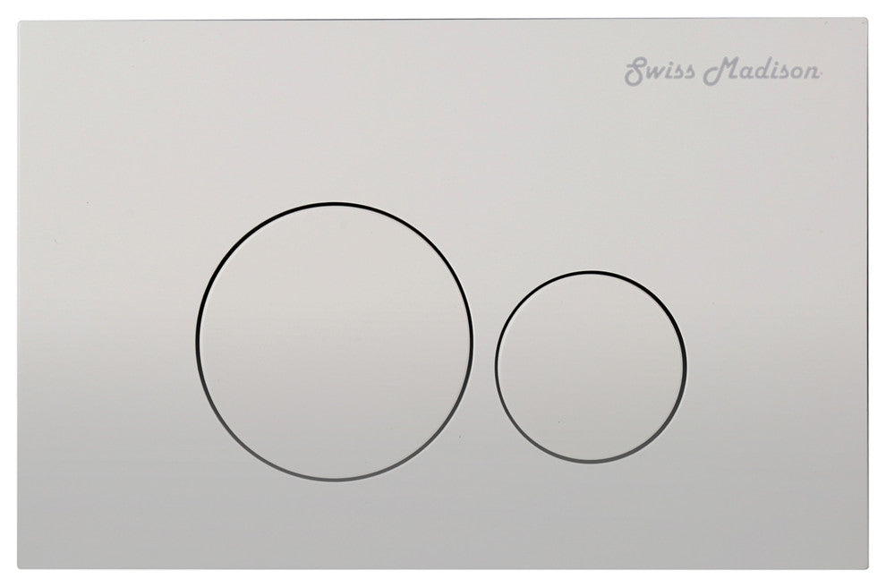 Carre Back to Wall Toilet Bowl Bundle, Glossy White