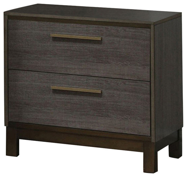 BenzaraBM123878 Manvel Contemporary Style Night Stand, Antique Gray