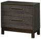 BenzaraBM123878 Manvel Contemporary Style Night Stand, Antique Gray