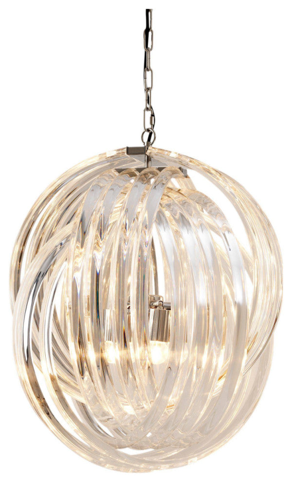 Lucite Loop Chandelier | Eichholtz Marco Polo M