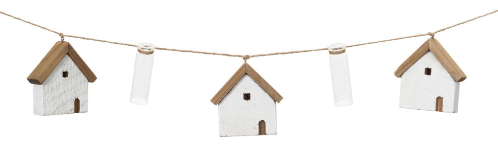 House and Tube Vase String Garland, Set of 2