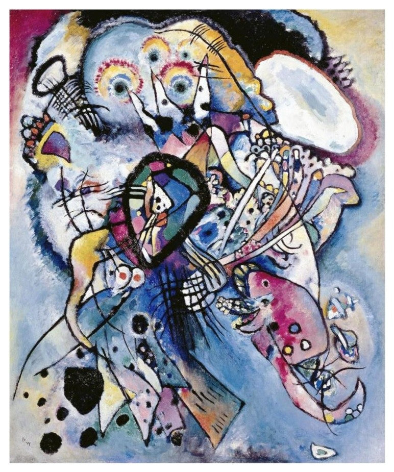 "Two Ovals, 1919" Digital Paper Print by Wassily Kandinsky, 15"x18"