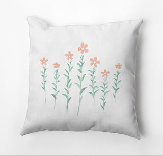Periwinkle Outdoor Pillow, Orange, 20"x20"