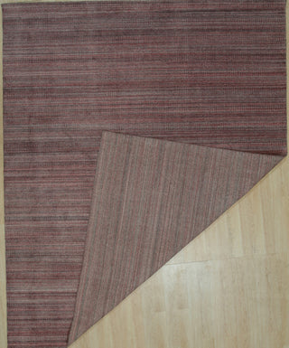 Handloom Wool Red Contemporary Super Grass Rug, 9'x12'