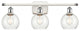 Innovations 516-3W-WPC-G124-6-LED 3 Light Vanity Light, White, Polished Chrome
