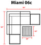 Miami 6 Piece Outdoor Wicker Patio Furniture Set 06c