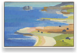 "Irish Coastal Whimsy" - Seaside Charm Canvas Art