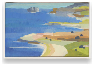 "Irish Coastal Whimsy" - Seaside Charm Canvas Art