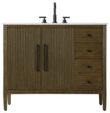 Home Living 42" Single Bathroom Vanity, Hazel Oak
