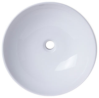 18" ROUND CERAMIC ABOVE MOUNT BATHROOM BASIN VESSEL SINK