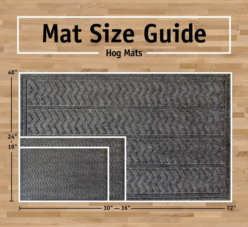 Dark Brown Moose Hog Mat 18"x30"