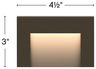 Hinkley Taper Landscape Light, Bronze, Horizontal Deck Sconce