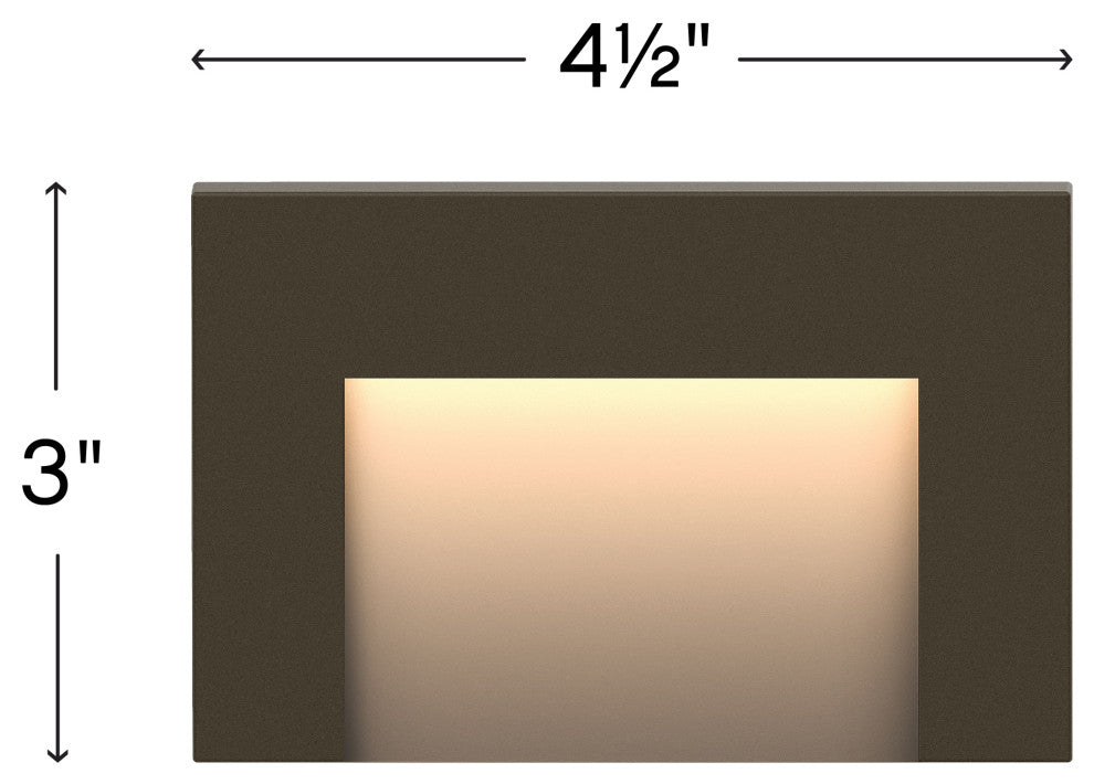 Hinkley Taper Landscape Light, Bronze, Horizontal Deck Sconce