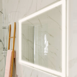 Pax Anti-Fog Front/Back-lit Bathroom Vanity Mirror, Touch Control, Height: 32"