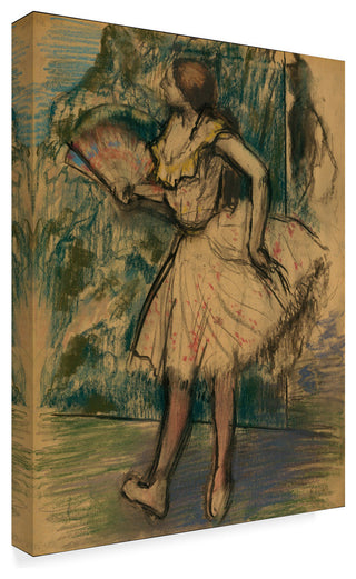 Edgar Degas 'Dancer With A Fan' Canvas Art, 19"x14"
