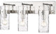 Zlite 3035-3V-PN 3-Light Vanity, Clear