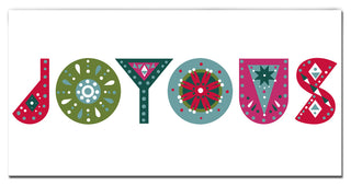 Ready2HangArt 'Joyous' Wrapped Canvas Christmas Wall Art