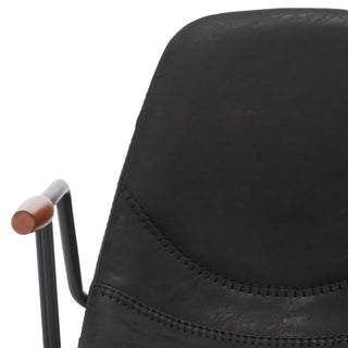 Safavieh Tanner Mid Century Barstool, Black/Walnut