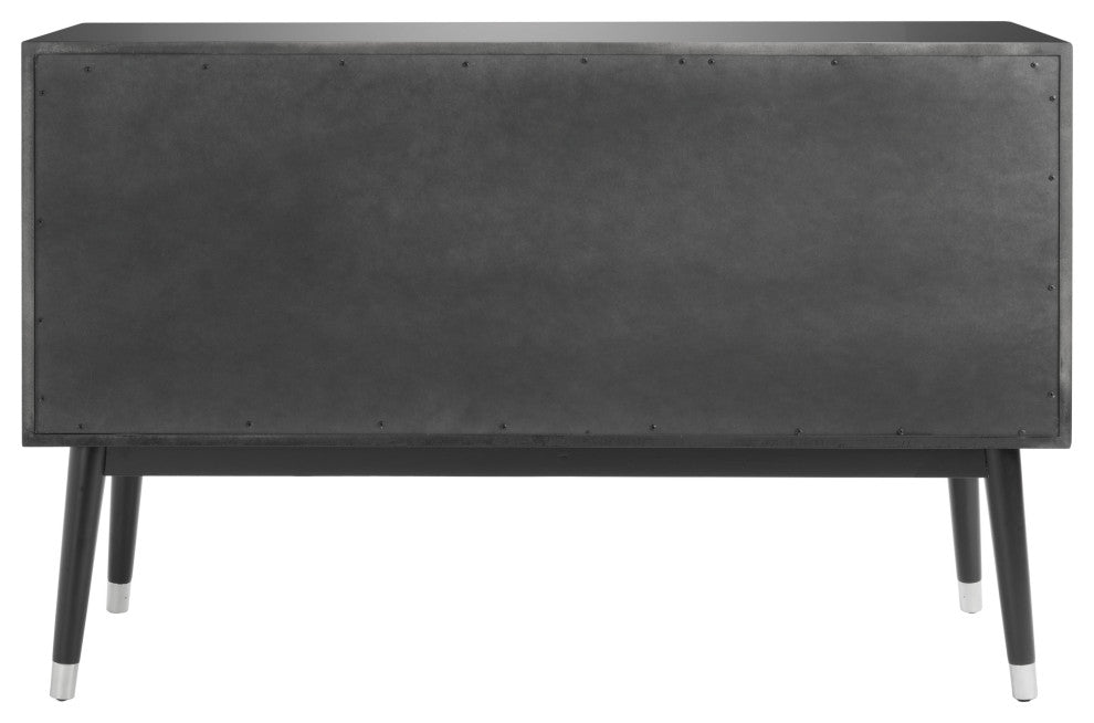 Safavieh Couture Madden Retro Dresser, Black/Silver