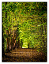 Trees Ceramic Tile Wall Mural HZ501008-34L. 24" x 32"